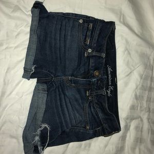 American eagle ripped jean shorts